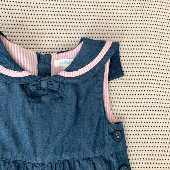 Jojo Maman Bébé Chambray Jumpsuit | 18-24 - Picture 3 of 10